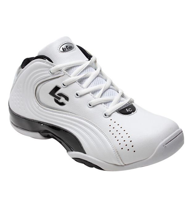 Lee Cooper White & Black Basketball Shoes - Buy Lee Cooper White ...