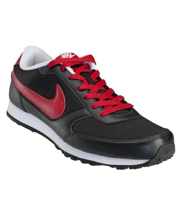 red and black nike tennis shoes