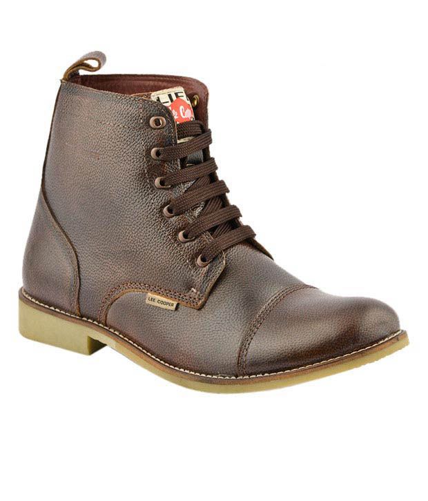 Lee Cooper Brown High Ankle Length 