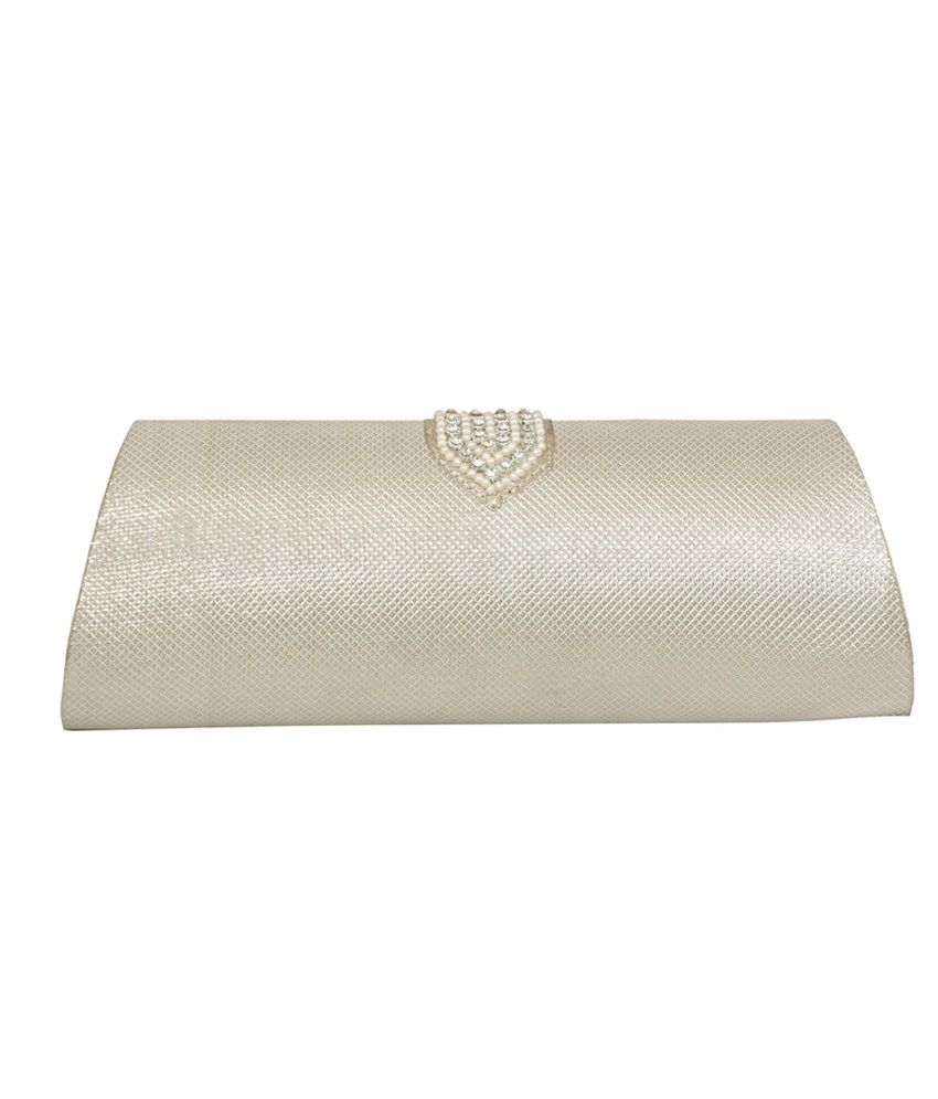 silver pearl clutch