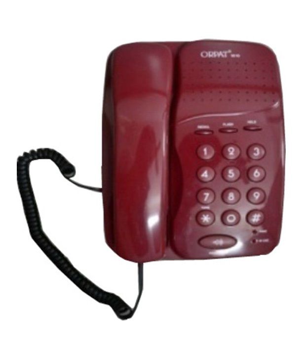     			Orpat 1010 Corded Landline phone (BRGND)