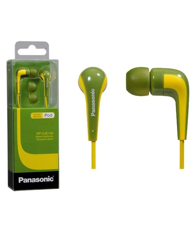 Panasonic RPHJE140EG In Ear Earphones (Green) Without Mic Buy