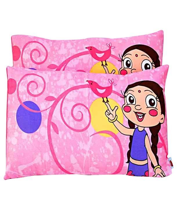 Vividha Pillow Cover (Set Of 2) Chhota Bheem Chutki Buy Vividha Pillow Cover (Set Of 2