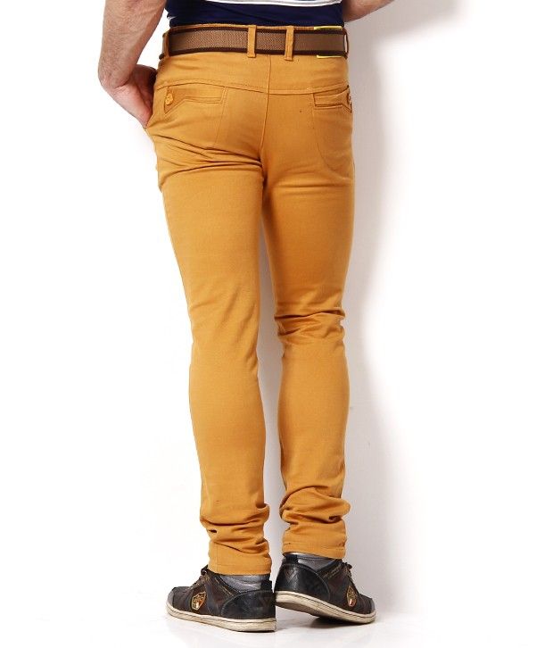 mustard chinos