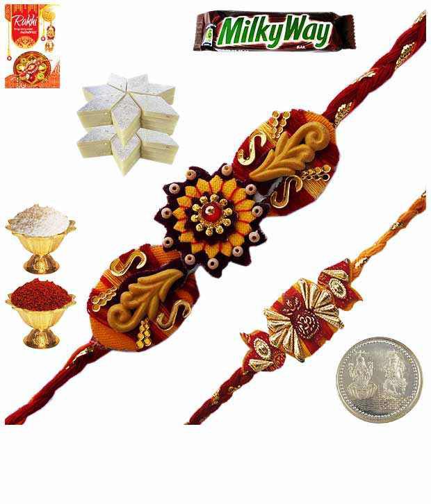 Little India Attractive Handcrafted Rakhi Gifts For Brother