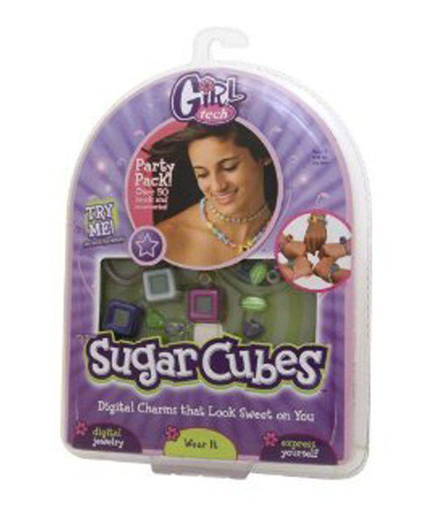 Girl Tech Sugar Cubes Digital Charms Jewellery Set Pack of 4 Collectables 