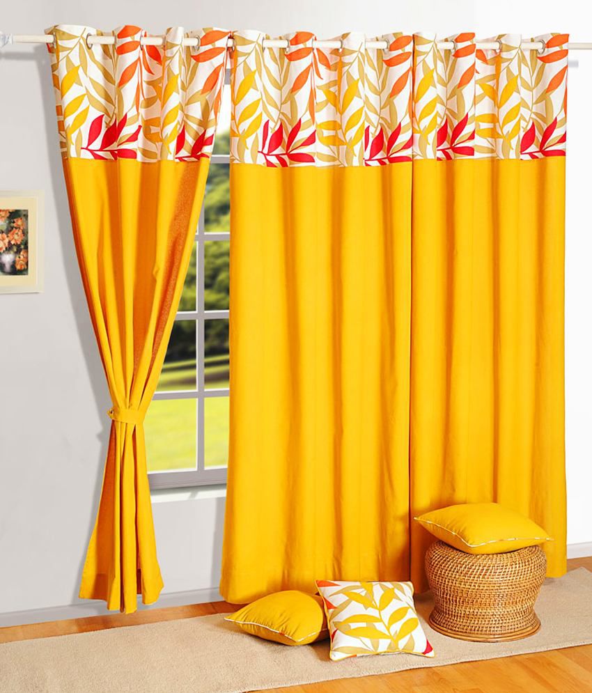     			Swayam - Multicolor Pack of 1 Cotton Long Door Curtain (4 ft X 9 ft)