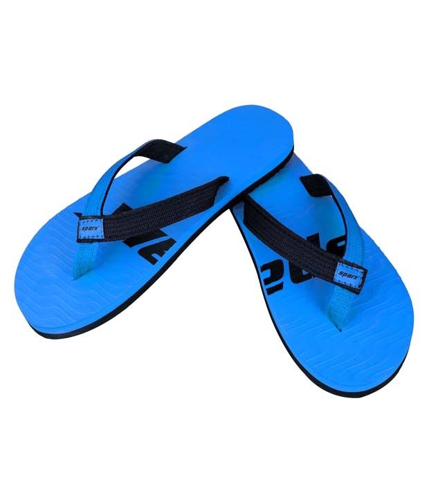 sparx slippers blue