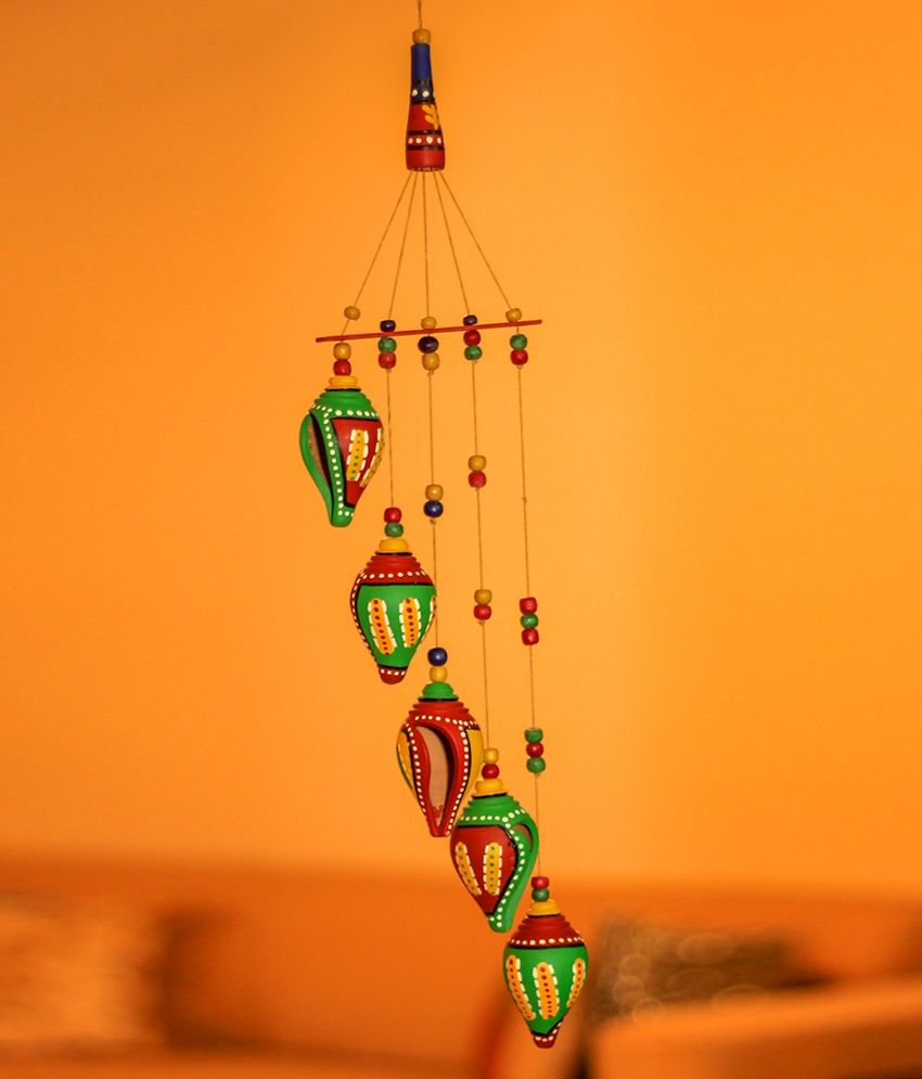 Unravel India Multi Teracotta Wind Chimes: Buy Unravel India Multi ...