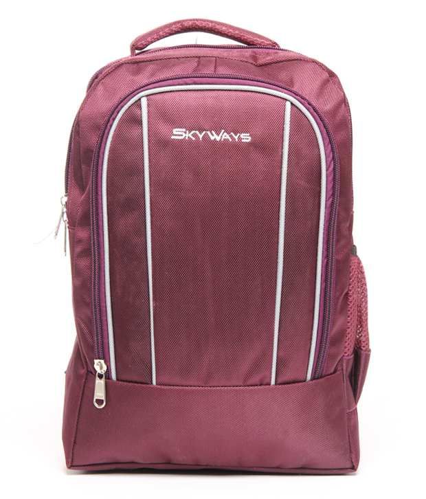 Download SkyWays suave Laptop Back Pack in Cranberry Purple ...