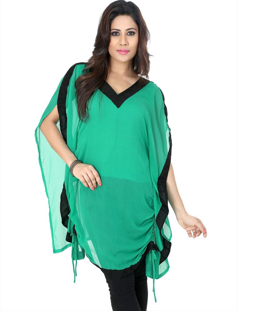 green chiffon jacket