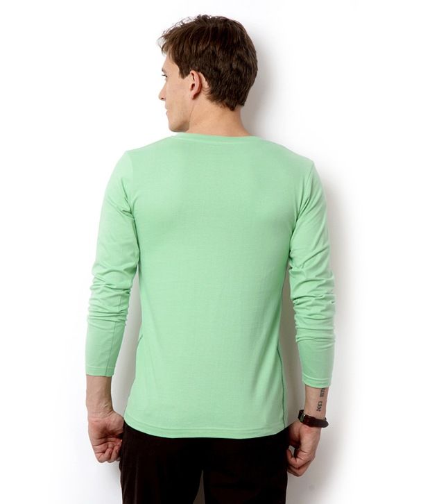 dark pista green shirt