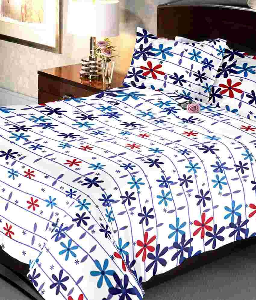 Uber Urban Elegant Floral Bed Sheet With 2 Pillow Covers Buy Uber