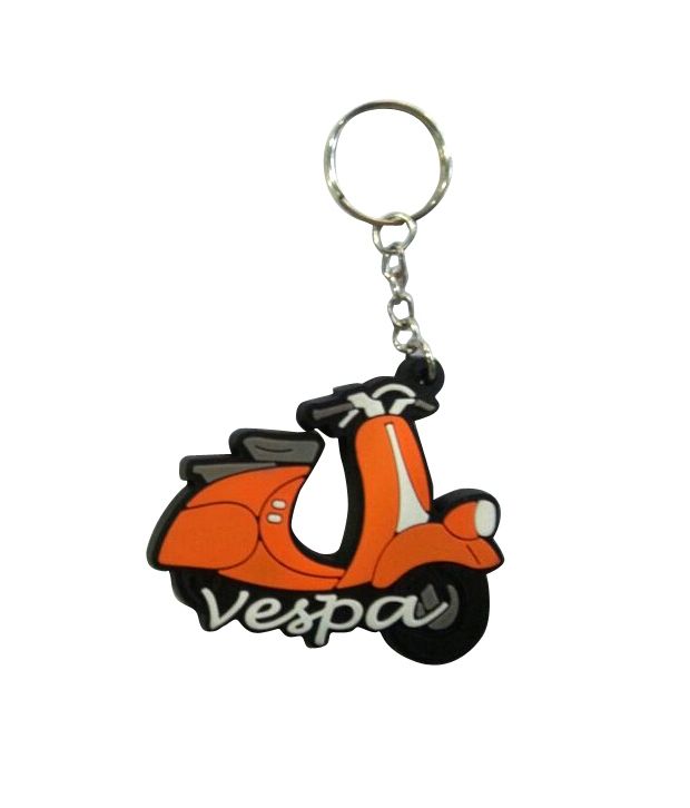 Thirumala Combo of 2 Keychains Logo and Vespa Orange