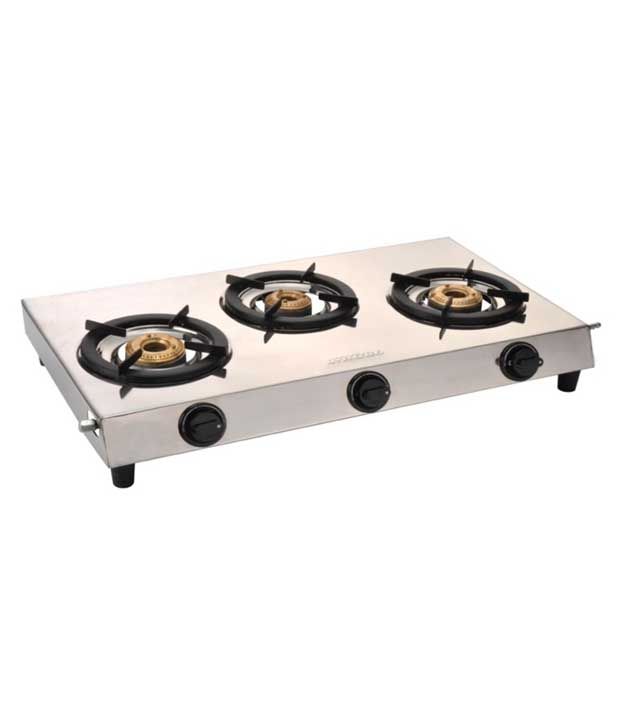Jindal 3 BurnerTiya Gas Stove Price in India Buy Jindal 3 Burner