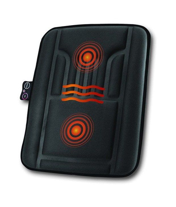 Spa Back Massage Relaxation Therapy Cushion with Heat, Black, Home and Auto Buy Spa Back
