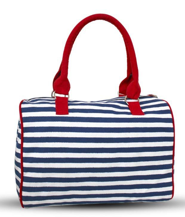 Carry On Bags Blue & Red Stripes Handbag - Buy Carry On Bags Blue & Red Stripes Handbag Online ...