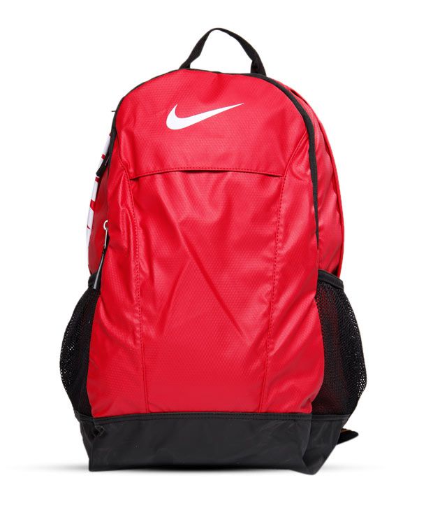 red and black nike bag