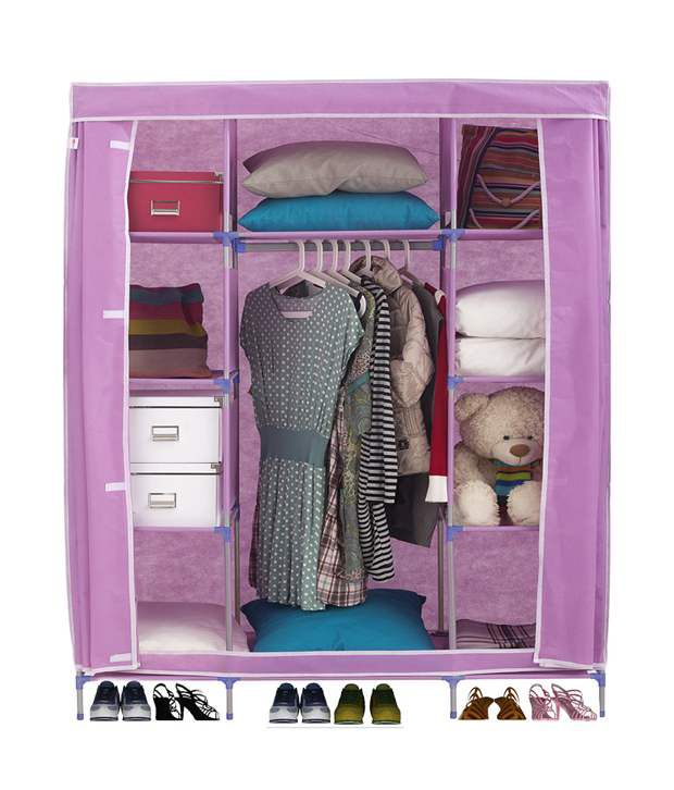 Special Combination Of Large Folding  Wardrobe  Pink Buy 