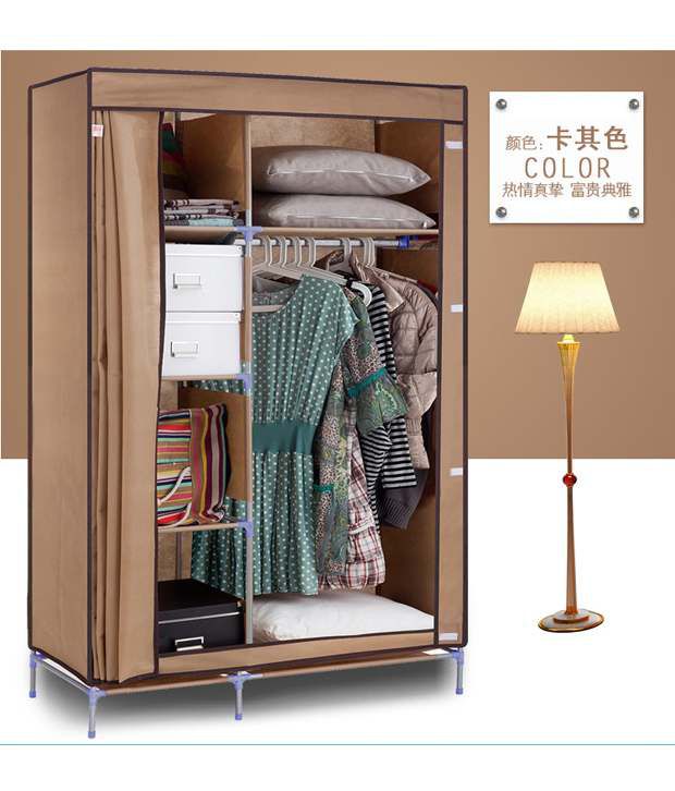 Special Combination Of Large Folding  Wardrobe  Brown Buy 