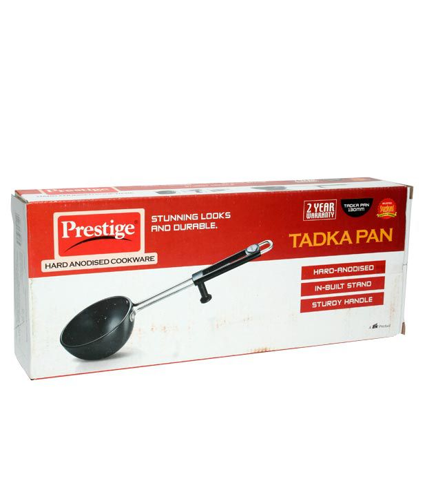 Hard Anodised Cookware Tadka Pan 130mm Prestige Tadka Pan
