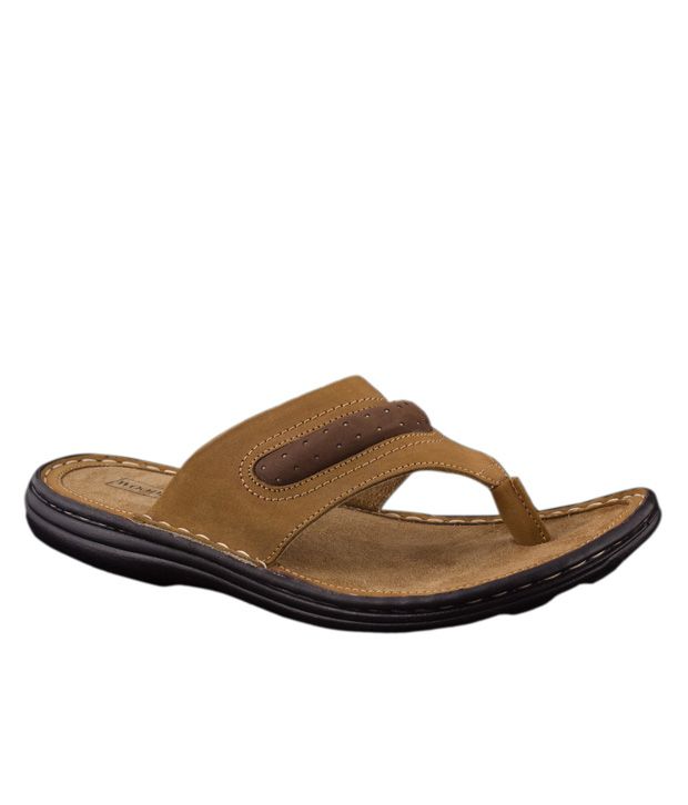 Woodland Comfortable Brown Slippers Price in India- Buy Woodland ...