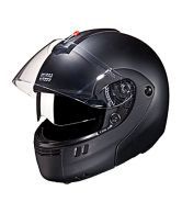 Studds - Full Face Helmet - Ninja 3G Double Visor FlipUp (Matte Black) [Extra Large - 60 cms]