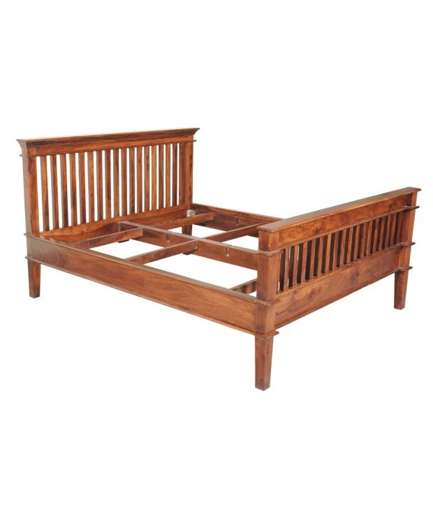 Sheesham Wood Classic Double Bed - Buy Sheesham Wood ...