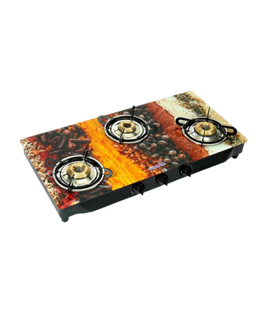 Surya Flame Spice 3 Burner Manual Gas Stove Price in India Buy Surya