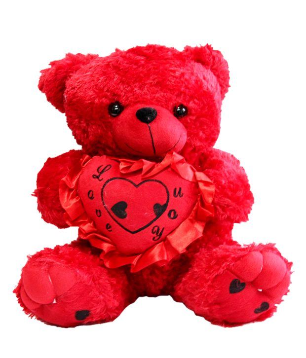 red heart teddy