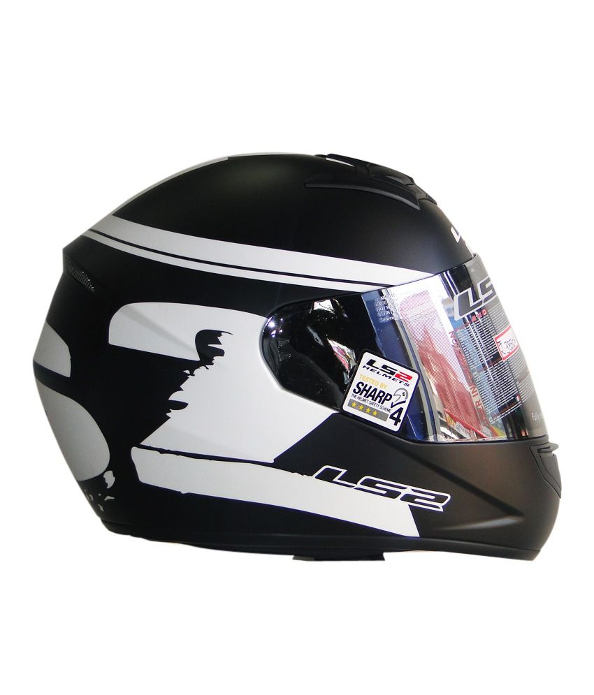 LS2 - Helmet - FF350 Bulky (Matte Black White) [Size : 58cms] - ECE ...