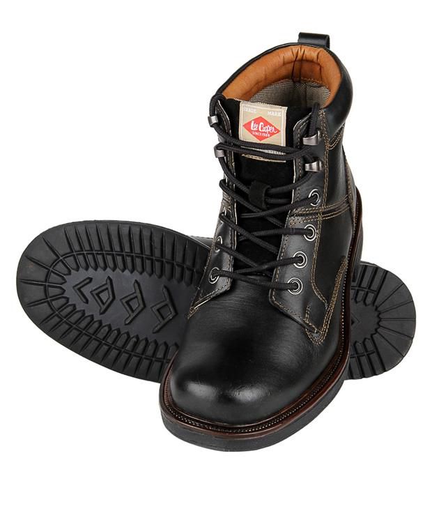 Lee Cooper Smart Black Ankle Length Boots - Buy Lee Cooper Smart Black ...