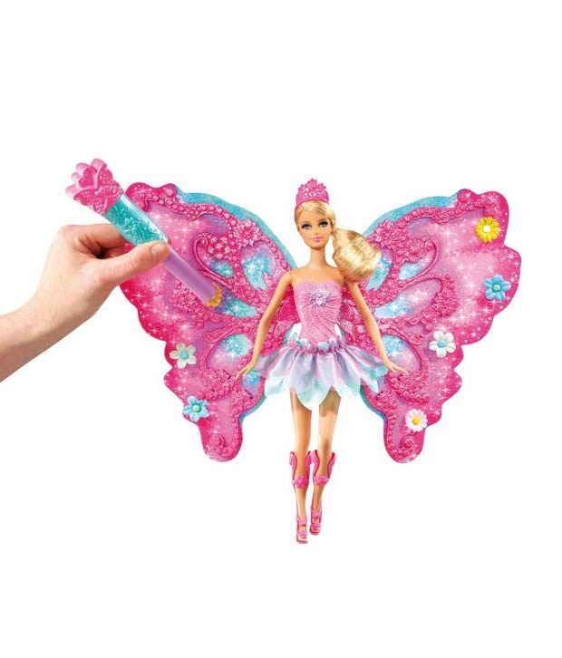 Mattel Barbie flower 'n Flutter Fairy Doll (Pink) Buy Mattel Barbie