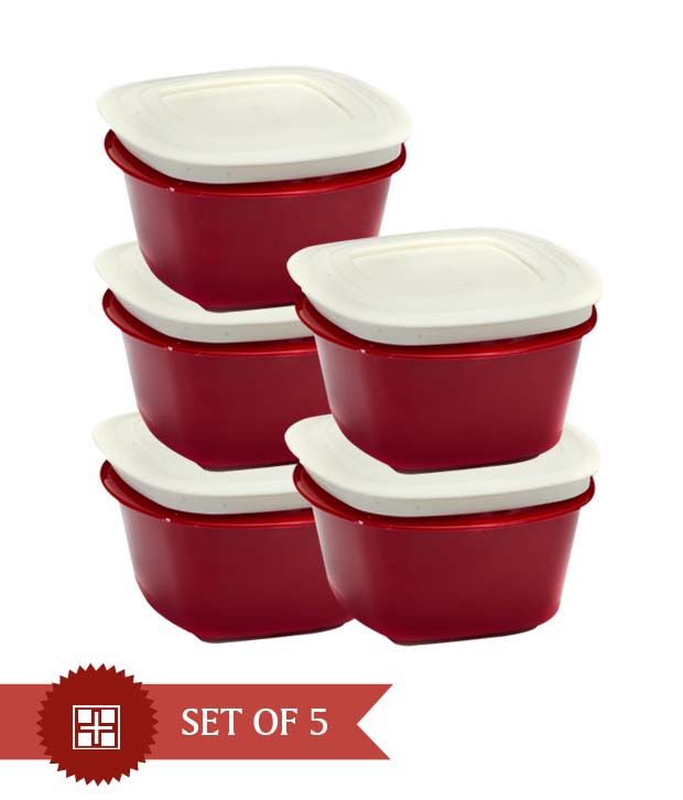 Cutting Edge Polyproplene Food Container Set Of 5