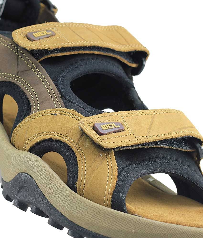 woodland brown floater sandals