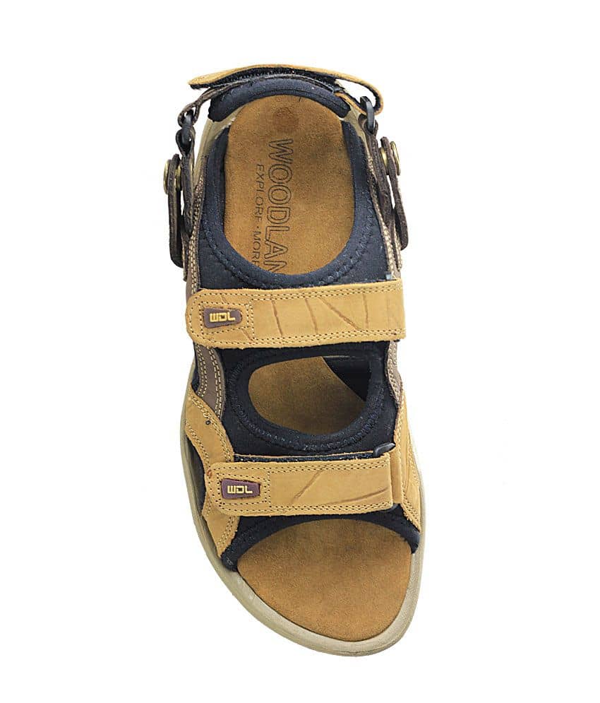 woodland brown floater sandals