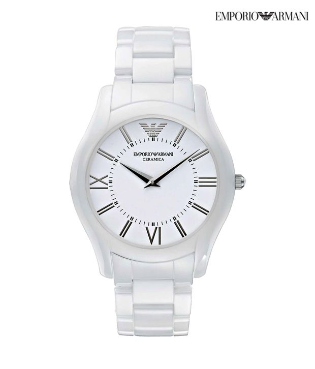 Armani White Ceramic Roman Watch - Buy Armani White Ceramic Roman Watch  Online at Best Prices in India on Snapdeal