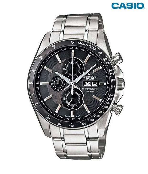 Casio Classy Black Tachymeter Watch Price in India: Buy Casio Classy ...