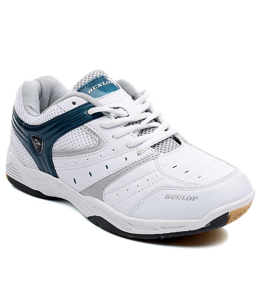 Dunlop White Badminton Shoe - Buy Dunlop White Badminton Shoe Online at ...