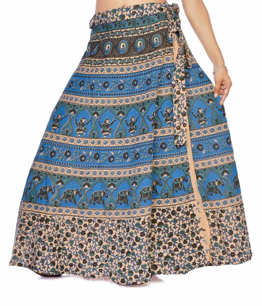 Buy JKK Multi Color Cotton Skirts Online at Best Prices in India - Snapdeal