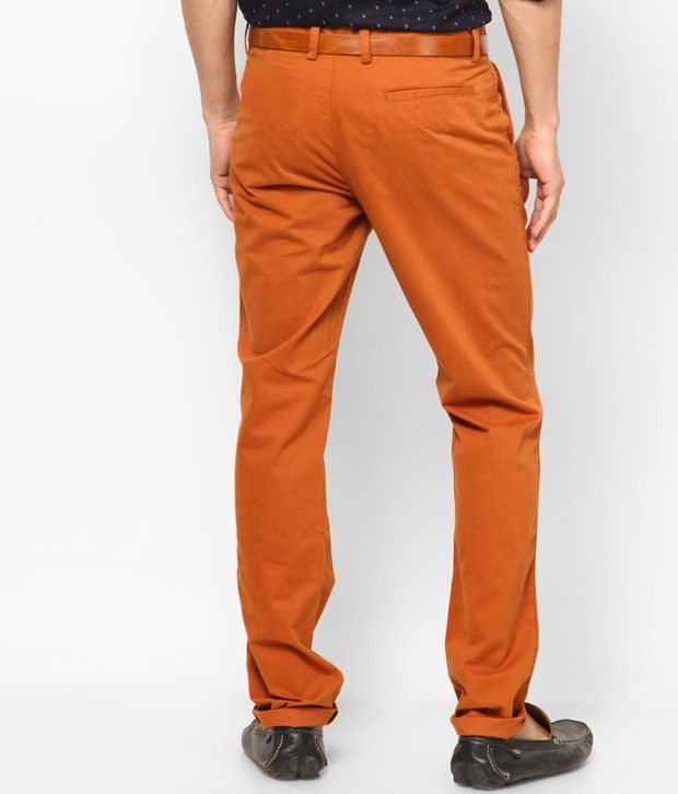 orange chinos mens