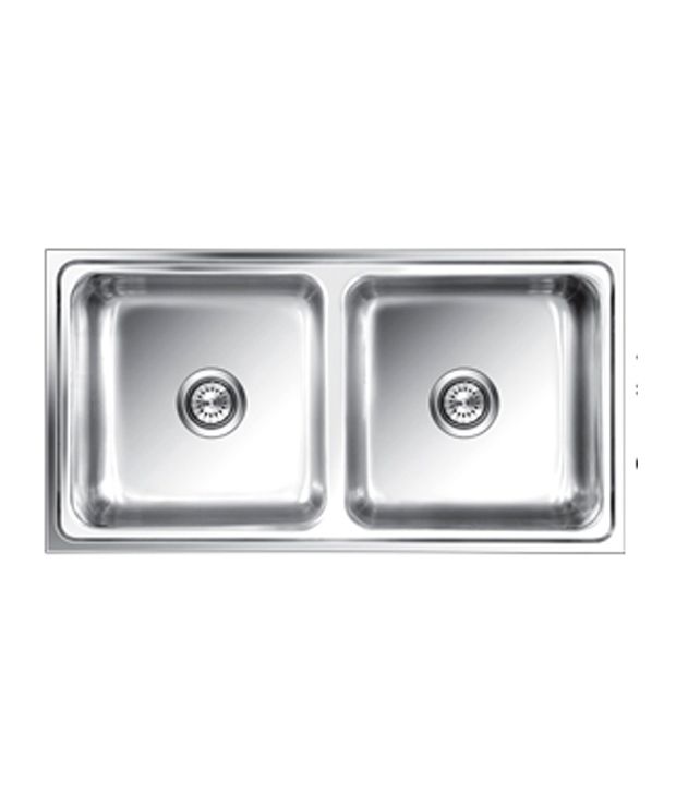Nirali Kitchen Sink Double Bowl Opal Small Satin