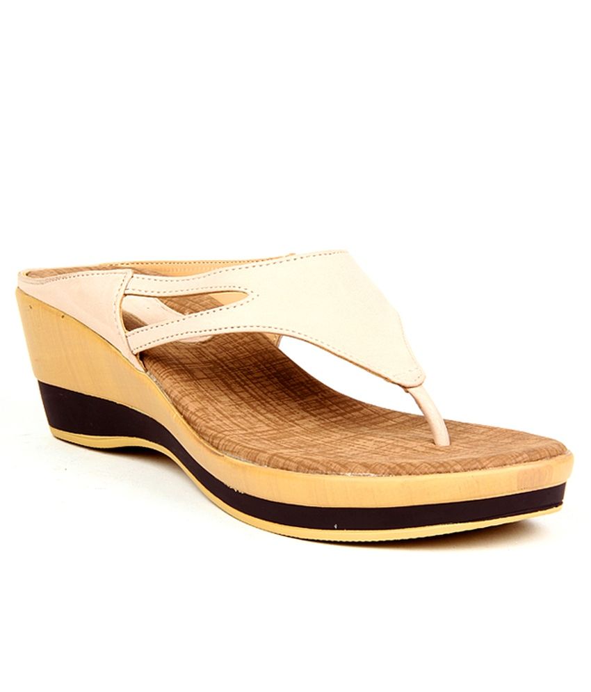 tan slip on wedges
