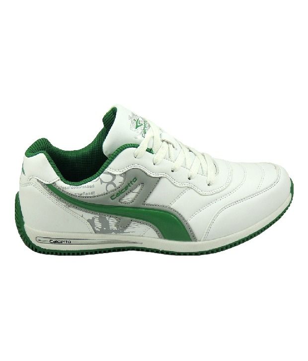 calcetto white shoes