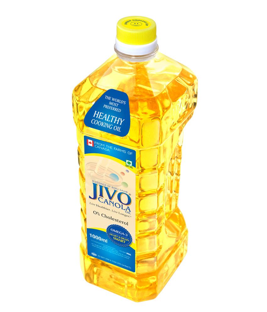 Jivo Canola Refined Edible Oil Pack of 2 one litre bottle Buy Jivo