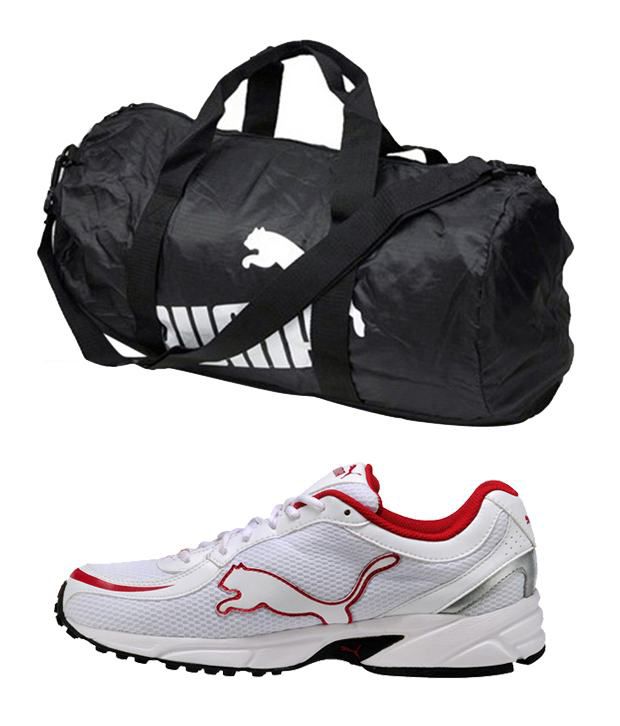 Puma Fantastic Sports Shoes And Gym Bag 