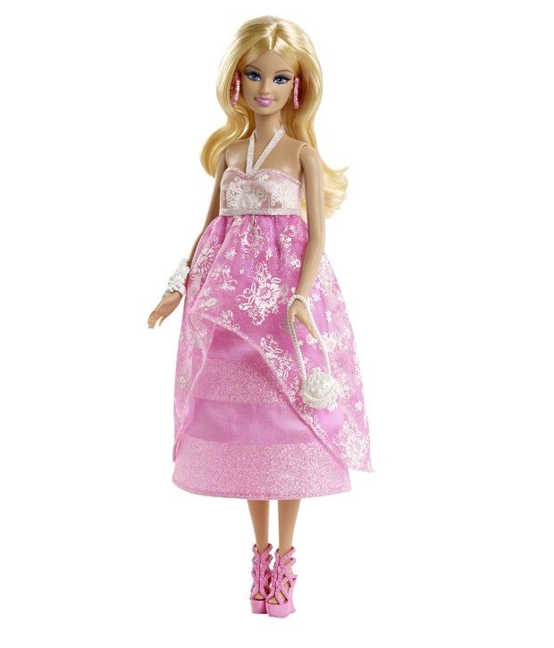 Barbie Pink And Fabulous Doll Flower Gown Fashion Dolls - Buy Barbie ...