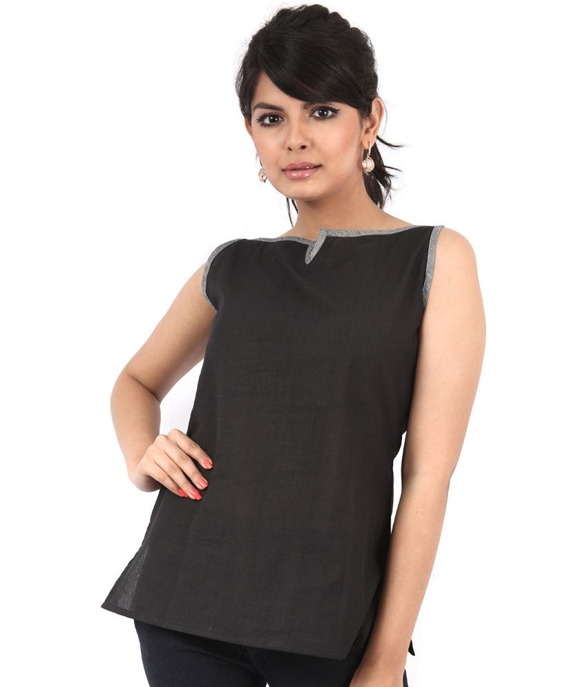 sleeveless short kurti