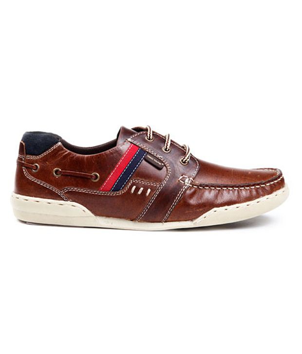Buy Red Tape Brown Boat Style Shoes 