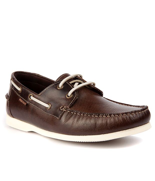 red tape brown casual shoes